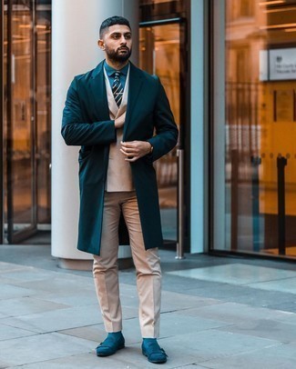 Hellbeige Anzug kombinieren – 46 Herren Outfits kalt Wetter