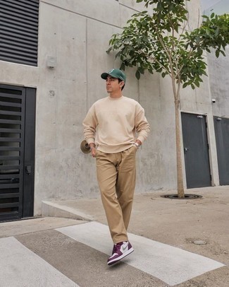 Hellbeige Sweatshirts kombinieren – 161 Herren Outfits