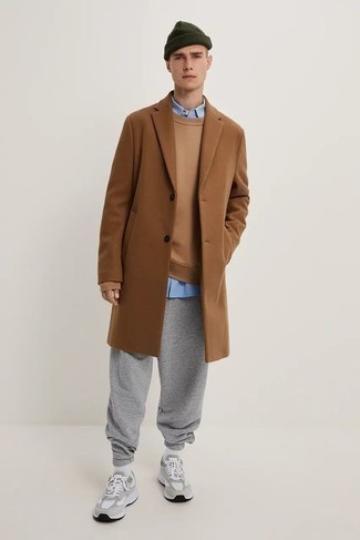Hellbeige Sweatshirts kombinieren – 19 Herren Outfits kühl Wetter