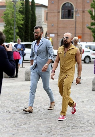 Welche Anzüge mit hellbeige Slipper mit Quasten zu tragen – 47 Herren Outfits