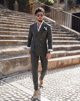 Welche Anzüge mit hellbeige Slipper mit Quasten zu tragen – 47 Herren Outfits