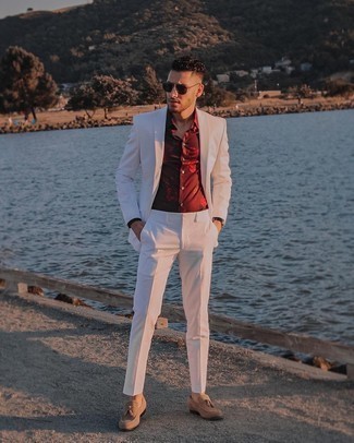 Welche Anzüge mit hellbeige Slipper mit Quasten zu tragen – 47 Herren Outfits