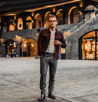 Welche Anzughosen mit hellbeige Rollkragenpullovers zu tragen – 173 Herren Outfits