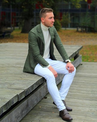 Hellbeige Rollkragenpullover kombinieren – 722+ Herren Outfits