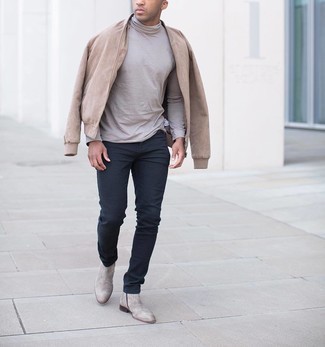 Hellbeige Rollkragenpullover kombinieren – 722+ Herren Outfits