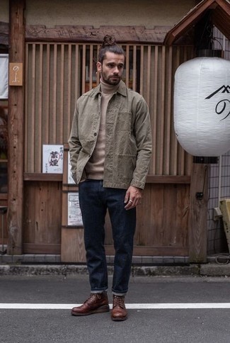 Hellbeige Rollkragenpullover kombinieren – 722+ Herren Outfits