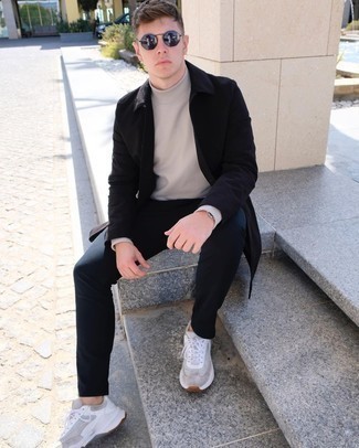 Hellbeige Rollkragenpullover kombinieren – 722+ Herren Outfits