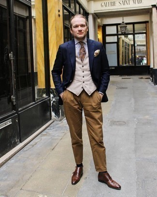 Hellbeige Weste kombinieren – 255 Herren Outfits