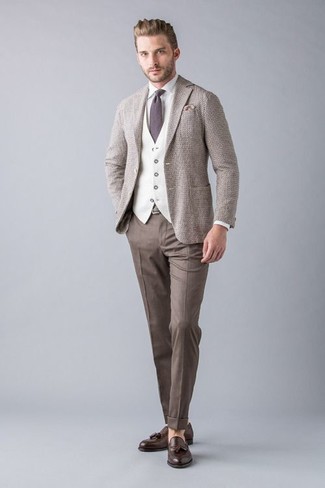 Hellbeige Weste kombinieren – 255 Herren Outfits