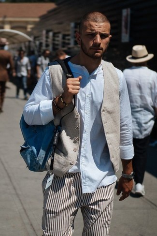 Hellbeige Weste kombinieren – 255 Herren Outfits