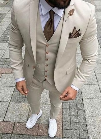 Hellbeige Weste kombinieren – 255 Herren Outfits
