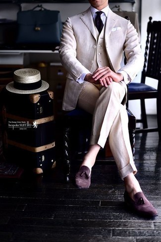 Welche Slipper mit hellbeige Weste zu tragen – 72 Herren Outfits