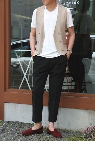 Welche Slipper mit hellbeige Weste zu tragen – 72 Herren Outfits