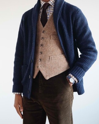 Hellbeige Wollweste kombinieren – 34 Herren Outfits