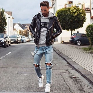 Bikerjacke kombinieren – 1538+ Herren Outfits