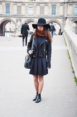 schwarze Leder Beuteltasche von Givenchy