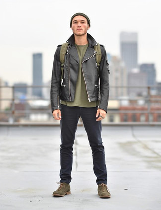 olivgrüner Segeltuch Rucksack von Marc by Marc Jacobs