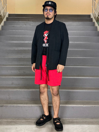 Welche Strickjacken mit schwarzen und weißen T-Shirts mit einem Rundhalsausschnitt zu tragen – 68 Herren Outfits