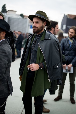 Schwarzes und weißes Langarmhemd mit Vichy-Muster kombinieren – 19 Herren Outfits