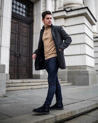 Schwarze und weiße horizontal gestreifte Socken kombinieren – 73 Herren Outfits