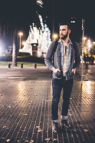 Schwarzen Rucksack kombinieren – 985+ Herren Outfits