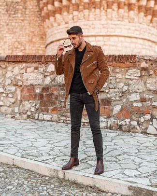 Schwarzes Perlen Armband kombinieren – 44 Herren Outfits kühl Wetter