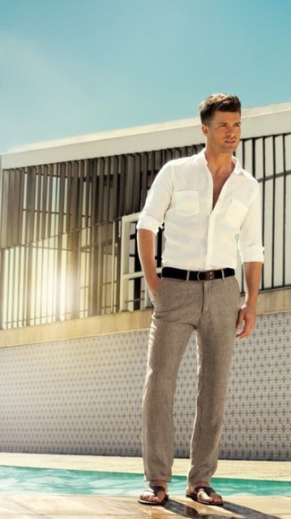 Schwarzen Segeltuchgürtel kombinieren – 245 Herren Outfits
