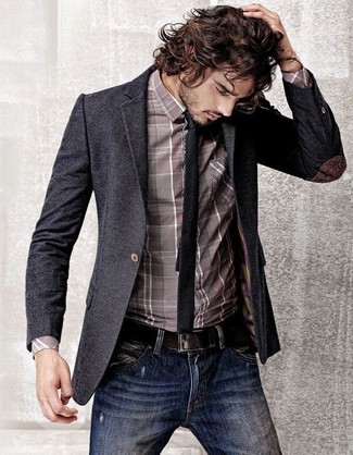 Schwarzen Segeltuchgürtel kombinieren – 245 Herren Outfits
