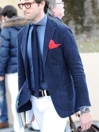 Schwarzen Segeltuchgürtel kombinieren – 245 Herren Outfits