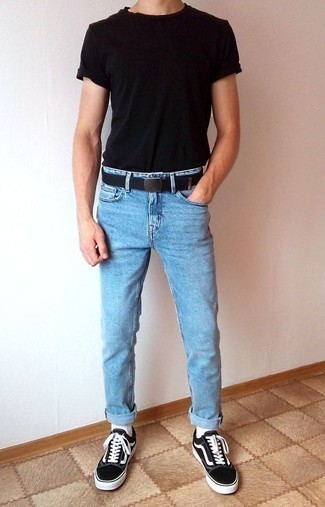 Schwarzen Segeltuchgürtel kombinieren – 245 Herren Outfits