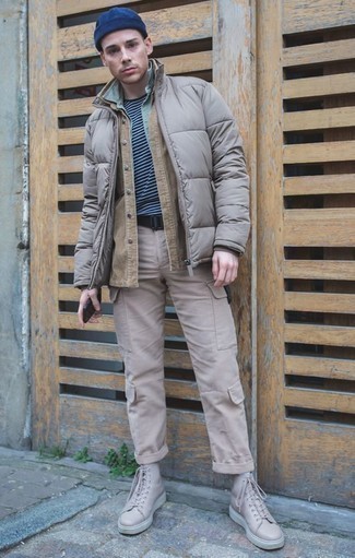 Schwarzen Segeltuchgürtel kombinieren – 22 Herren Outfits kühl Wetter