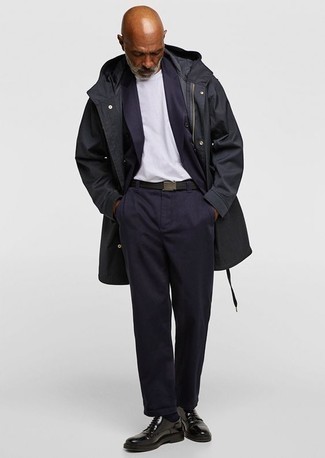 Schwarzen Segeltuchgürtel kombinieren – 22 Herren Outfits kühl Wetter
