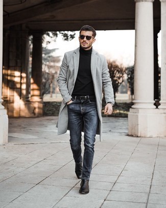 Schwarzen Segeltuchgürtel kombinieren – 22 Herren Outfits kühl Wetter