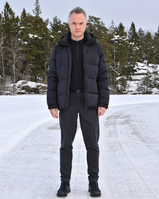 Schwarzen Segeltuchgürtel kombinieren – 22 Herren Outfits kühl Wetter