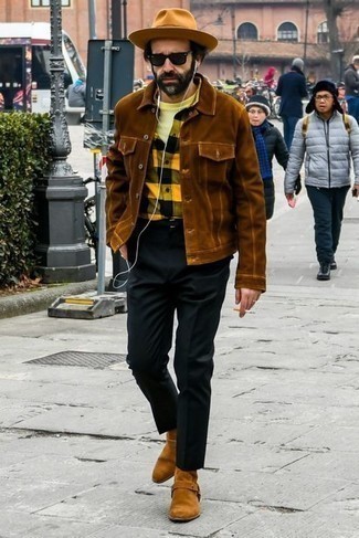 Schwarzen Segeltuchgürtel kombinieren – 22 Herren Outfits kühl Wetter