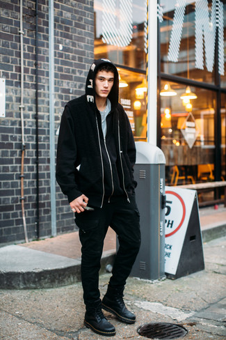 Welche Bomberjacken mit schwarzer Cargohose zu tragen – 25 Herren Outfits