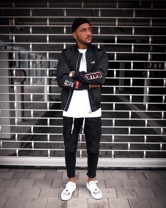 Welche Bomberjacken mit schwarzer Cargohose zu tragen – 25 Herren Outfits