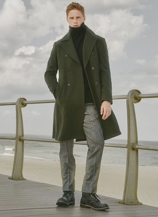 Welche Anzughosen mit schwarzer Freizeitstiefel zu tragen – 55 Herren Outfits