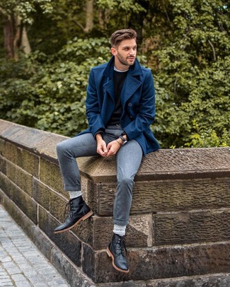 Welche Anzughosen mit schwarzer Freizeitstiefel zu tragen – 55 Herren Outfits