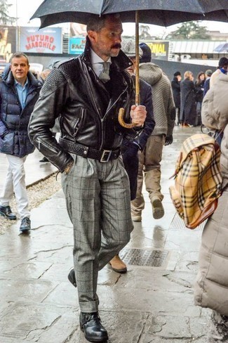 Welche Anzughosen mit schwarzer Freizeitstiefel zu tragen – 55 Herren Outfits