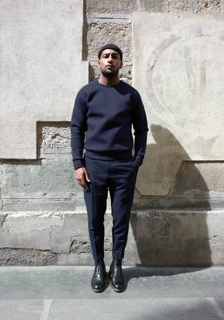Welche Anzughosen mit schwarzer Freizeitstiefel zu tragen – 55 Herren Outfits
