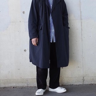 Schwarze Cord Chinohose kombinieren – 64 Herren Outfits