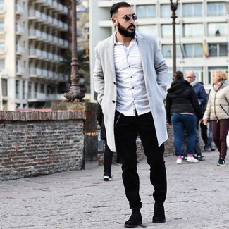 Schwarze Cord Chinohose kombinieren – 64 Herren Outfits
