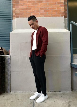 Schwarze Cord Chinohose kombinieren – 64 Herren Outfits