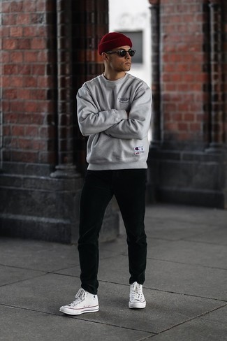 Schwarze Cord Chinohose kombinieren – 64 Herren Outfits