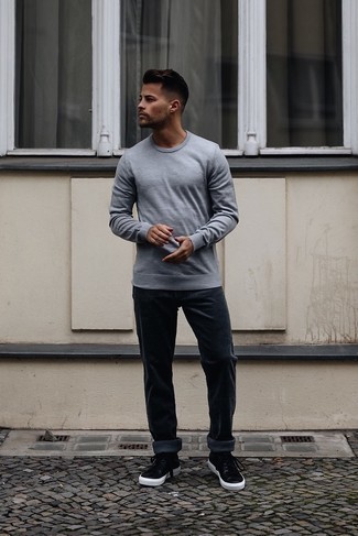 Schwarze Cord Chinohose kombinieren – 64 Herren Outfits