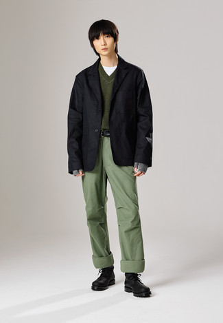 Schwarze Baumwolljacke kombinieren – 30 Herren Outfits warm Wetter