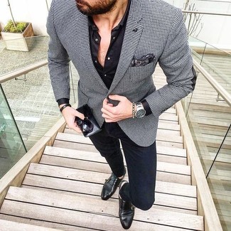 Schwarzes Businesshemd kombinieren – 354 Herren Outfits