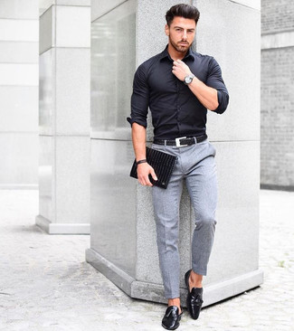 Schwarzes Businesshemd kombinieren – 354 Herren Outfits