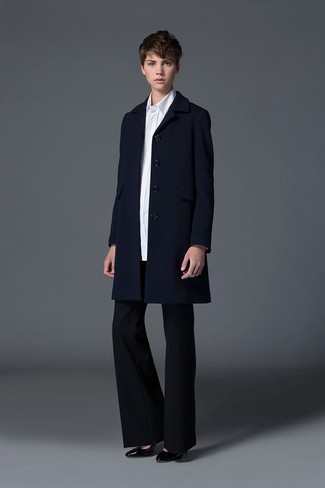 Schwarze Schlaghose kombinieren – 40 Damen Outfits